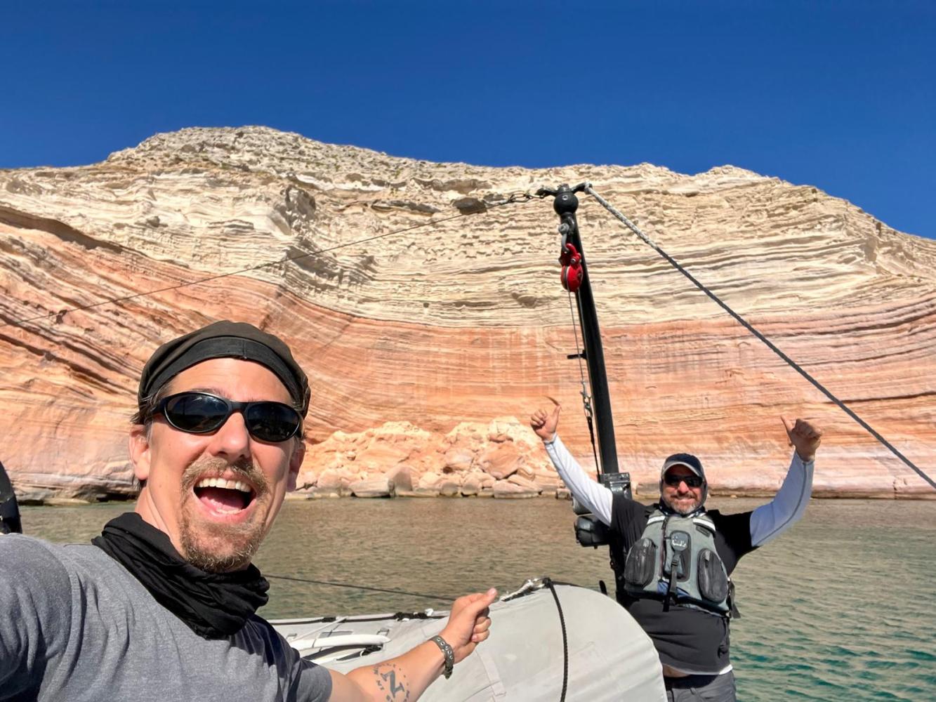 a man and a woman taking a selfie